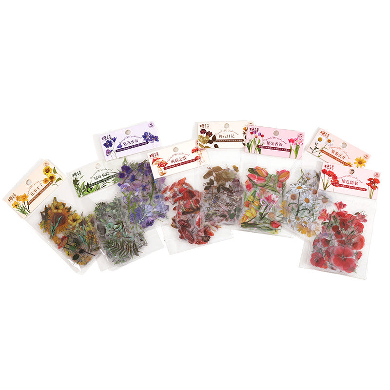 Wholesale Plant Nature Series Retro Plant Booklet DIY Decorative Stickers